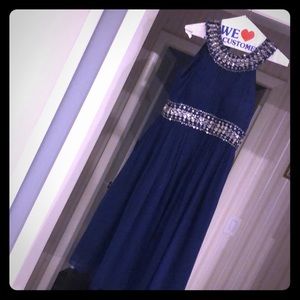Camille navy blue sleeveless dress!